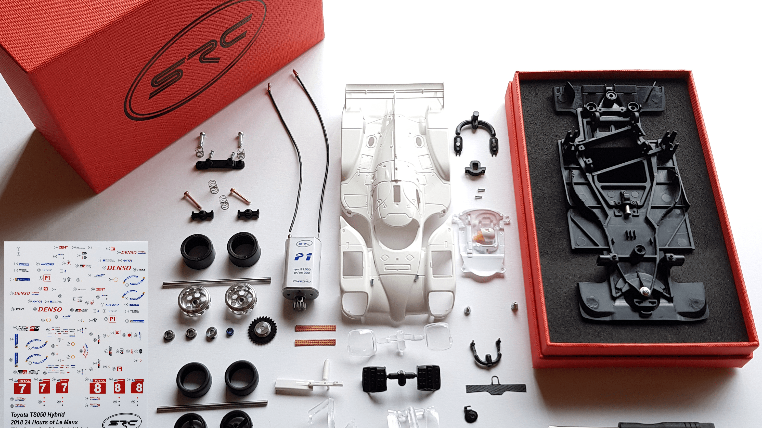 MONTAJE con reglamento MASTERSLOT del KIT 50001 TOYOTA LMP1 SRC