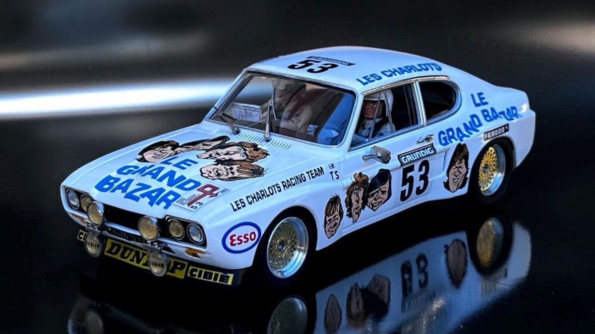 Ford Capri 2600 LV #53 Le Grand Bazar: cine, competición y leyenda a escala 1:32