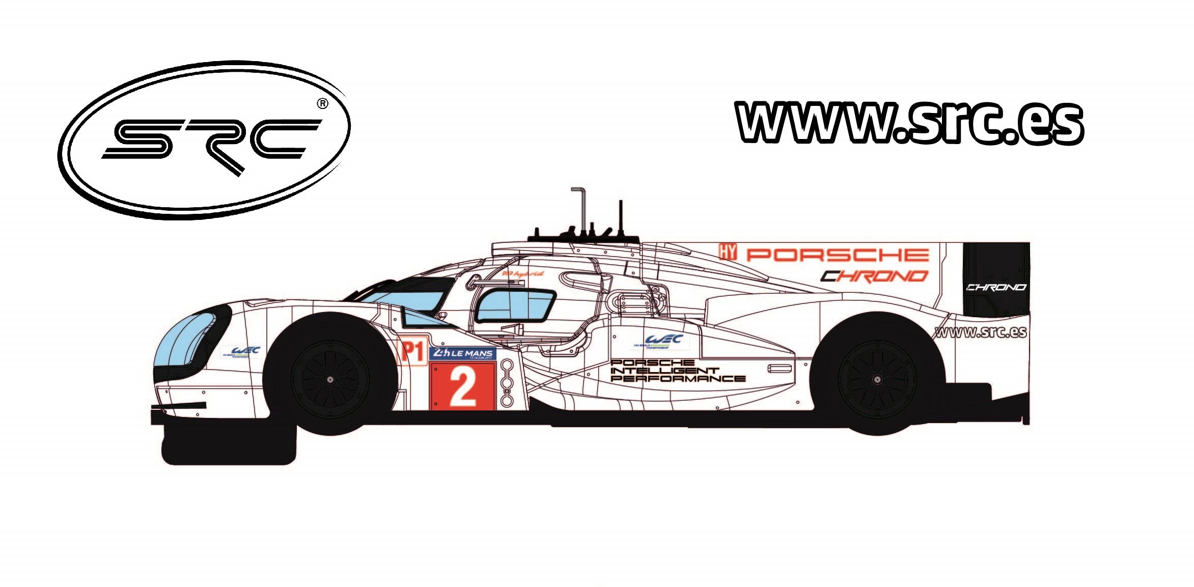 COLOCACIÓN CALCAS PORSCHE LMP1 KIT CHRONO