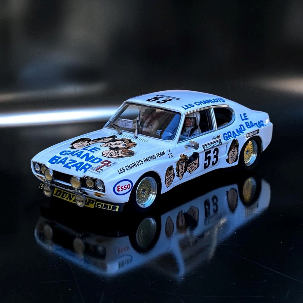Ford Capri 2600 LV #53 Le Grand Bazar: cine, competición y leyenda a escala 1:32
